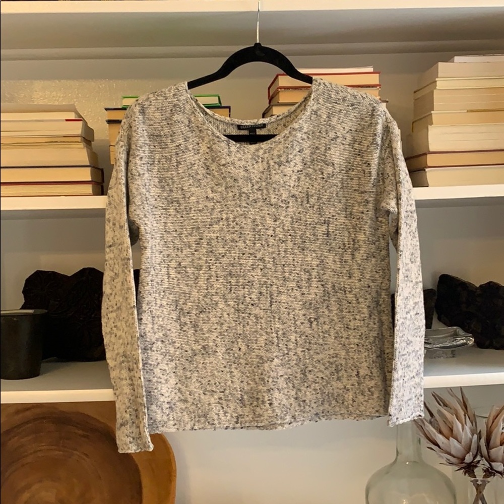 Eileen Fisher boxy knit pullover sweater